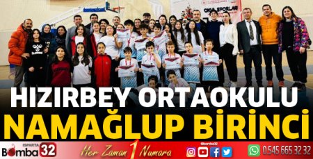 Hızırbey Ortaokulu birinci oldu