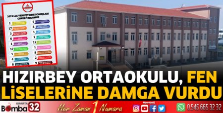 Hızırbey Ortaokulu, Fen Liselerine Damga Vurdu