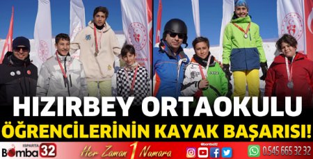 Hızırbey Ortaokulu öğrencilerinin kayak başarısı!