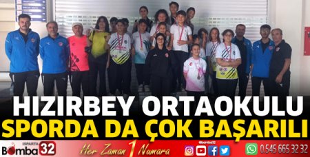 Hızırbey Ortaokulu sporda da çok başarılı