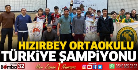Hızırbey Ortaokulu Türkiye şampiyonu