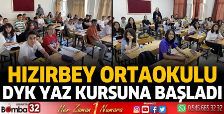 Hızırbey Ortaokulu, DYK Yaz kursuna başladı