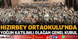 Hızırbey Ortaokulu'nda yoğun katılımla genel kurul
