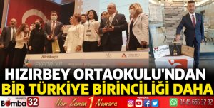 Hızırbey Ortaokulu'ndan bir Türkiye birinciliği daha