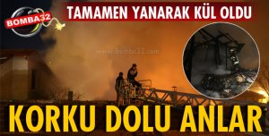 HIZLA BÜYÜYEN YANGIN KORKUTTU!