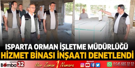 Hizmet binası inşaatı denetlendi
