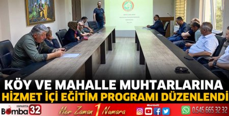 Hizmet İçi Eğitim Programı düzenlendi