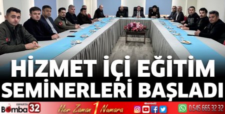 Hizmet İçi Eğitim Seminerleri başladı