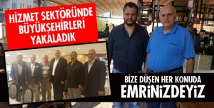 HİZMET SEKTÖRÜNDE BÜYÜKŞEHİRLERİ YAKALADI