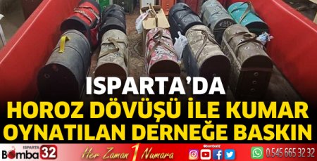 Horoz dövüşü ile kumar oynatılan derneğe baskın
