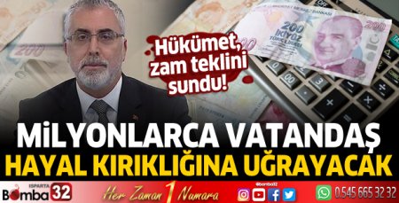 Hükümet, memur ve memur emeklisine zam teklifini sundu