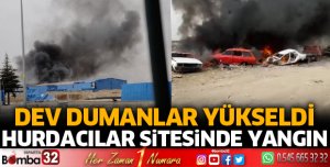 Hurdacılar Sitesinde yangın