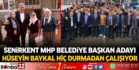 Hüseyin Baykal, hiç durmadan çalışıyor