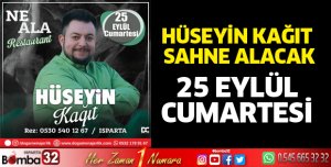 Hüseyin Kağıt sahne alacak