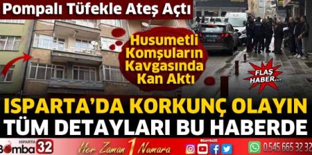 Husumetli komşular kavgasında kan aktı