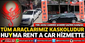 HUYMA RENT A CAR HİZMETTE