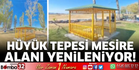 Hüyük Tepesi Mesire Alanı yenileniyor!