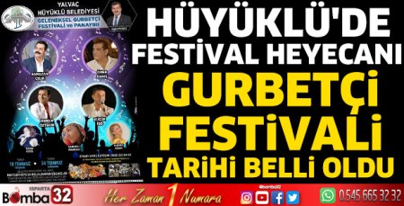 Hüyüklü'de Festival Heyecanı