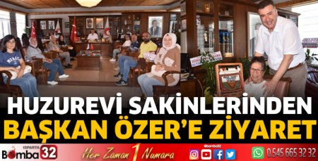 Huzurevi sakinlerinden Başkan Özer'e ziyaret