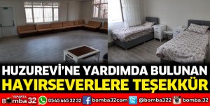 Huzurevi'ne yardımda bulunanlara teşekkür