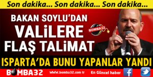 İçişleri Bakanlığı'ndan valilere talimat