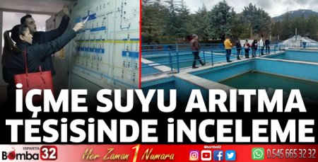 İçme suyu arıtma tesisinde inceleme 