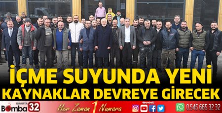 İçme suyunda yeni kaynaklar devreye girecek