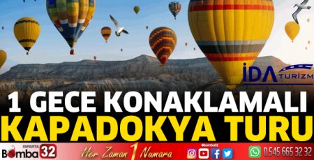İDA Tur'dan Kapadokya Turu 5 Yıldızlı Termal Otel Konaklamalı 