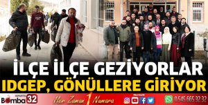IDGEP üyeleri gönüllere giriyor