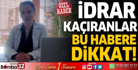 İdrar kaçıranlar dikkat!