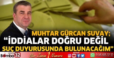 İftiralarla ilgili suç duyurusunda bulunacağım