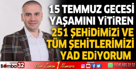 IGC Başkanı Baş’dan 15 Temmuz mesajı