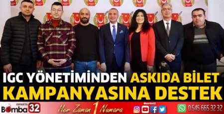 IGC yönetiminden askıda bilet kampanyasına destek