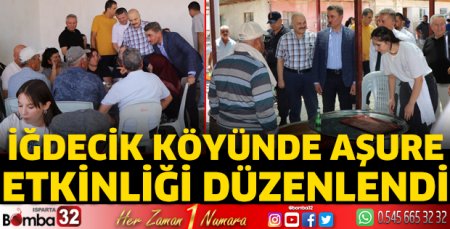 İğdecik Köyünde aşure etkinliği düzenlendi