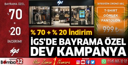 İGS'de Bayrama özel kampanya