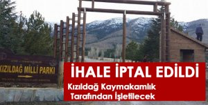İHALE İPTAL EDİLDİ