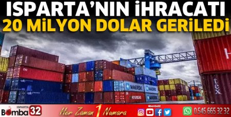 İhracat 20 milyon dolar geriledi