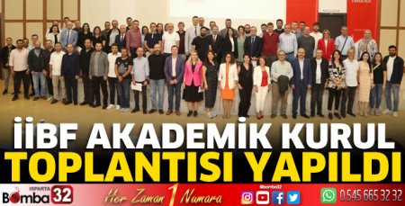 İİBF Akademik Kurul Toplantısı yapıldı