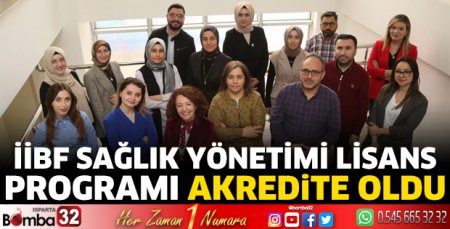 İİBF Sağlık Yönetimi Lisans Programı Akredite Oldu