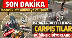 İki motosiklet çarpıştı: 2 yaralı