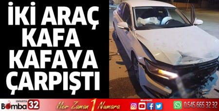 İki otomobil çarpıştı