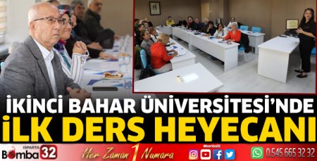 İkinci Bahar Üniversitesi’nde ilk ders heyecanı