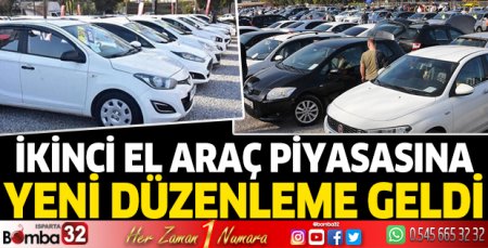 İkinci el araç piyasasına yeni düzenleme