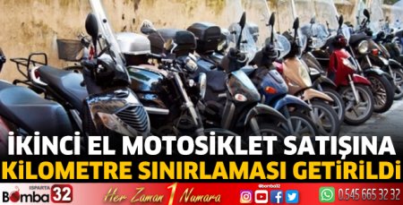 İkinci el motosiklet satışına kilometre sınırlaması getirildi