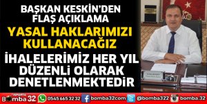 İl Genel Meclisi Başkanından açıklama
