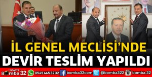 İL GENEL MECLİSİNDE DEVİR TESLİM YAPILDI