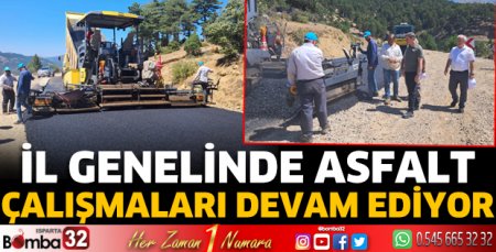İl genelinde asfalt çalışmaları devam ediyor
