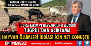 İL GIDA TARIM VE HAYVANCILIK İL MÜDÜRLÜĞÜNDEN AÇIKLAMA GELDİ