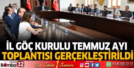 İl Göç Kurulu temmuz ayı toplantısı gerçekleştirildi