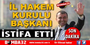 İl Hakem Kurulu Başkanı istifa etti